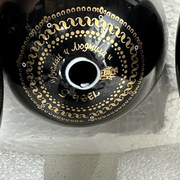 Masters of Palekh Russian Porcelain Egg Ruslan & Ludmilla Fairy Tale Set Of 4 - Picture 9 of 16